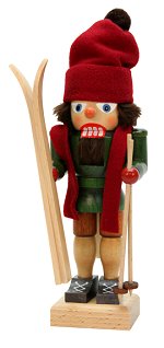 Skier with Red Hat<br>Small Ulbricht Nutcracker